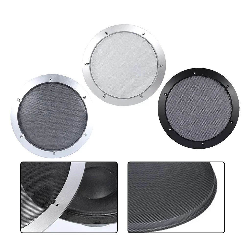 Professional 12 Inch Speaker Net Cover Car Home Mesh Enclosure Frame Wire Grilles Circle Speaker Protective Cover Accessories