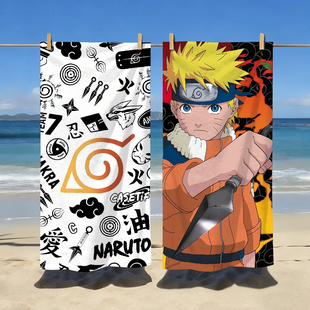 Classic Anime N-Naruto-S-Akatsuki Towel Soft Pool Gift For Travel Gym Shower Camping Quick Dry Sports Large Beach Towels