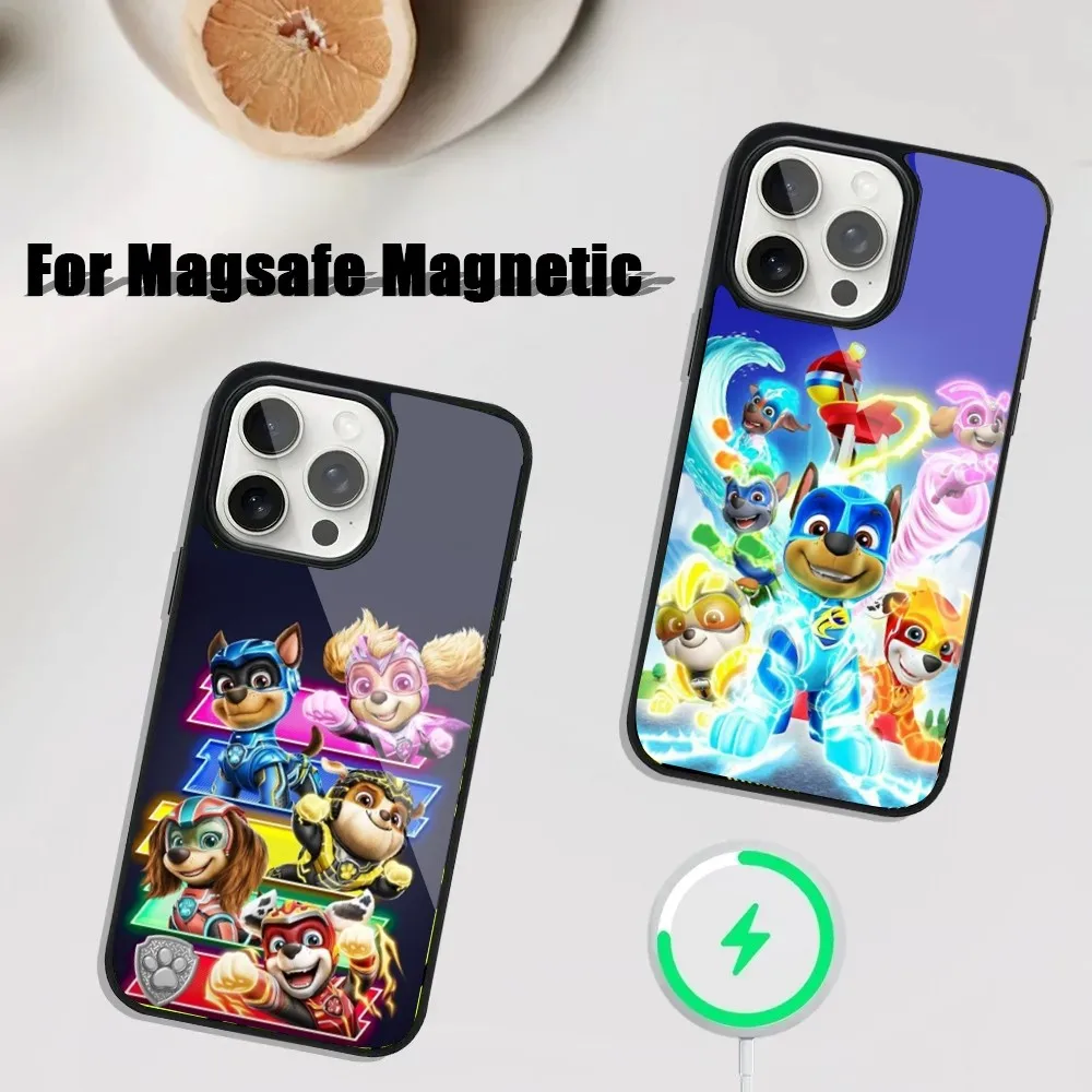 

P-Paw Cartoon P-PatrolS Phone Case For iPhone 16,15,14,13,12,11,Plus,Pro,Max Mini Magsafe Magnetic Wireless Charging