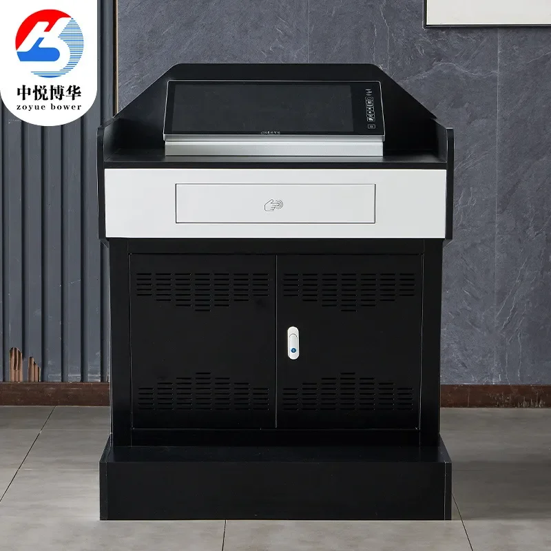 for Wooden Thickened Multimedia Podium Multifunctional Class Power-on Center Console School Teacher Lecture Table