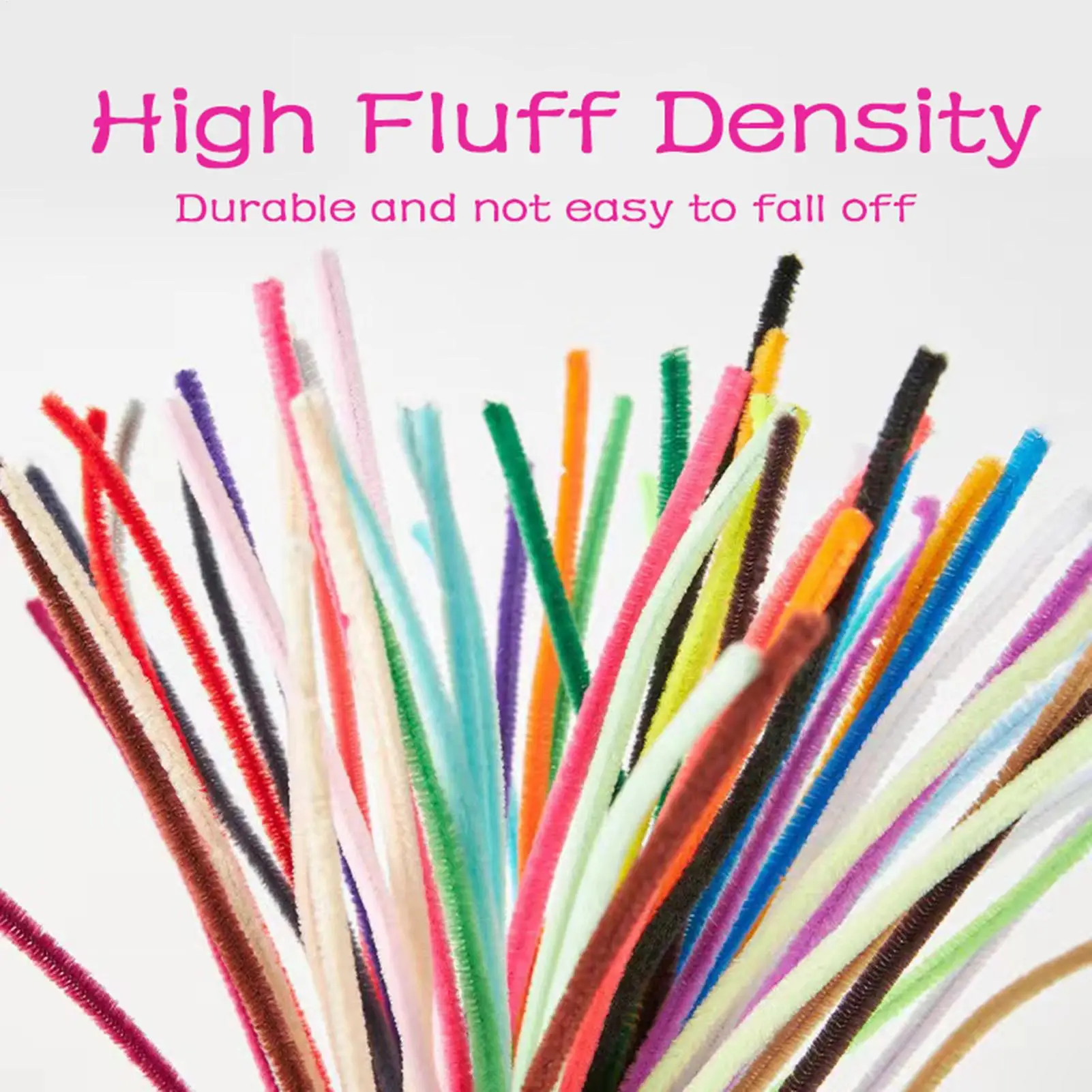 Picture 3: Chenille Stem Pipe Kids DIY Creative Toys Chenille Sticks Cleaners Kindergarten Educational Handmade Material Plush Strips
