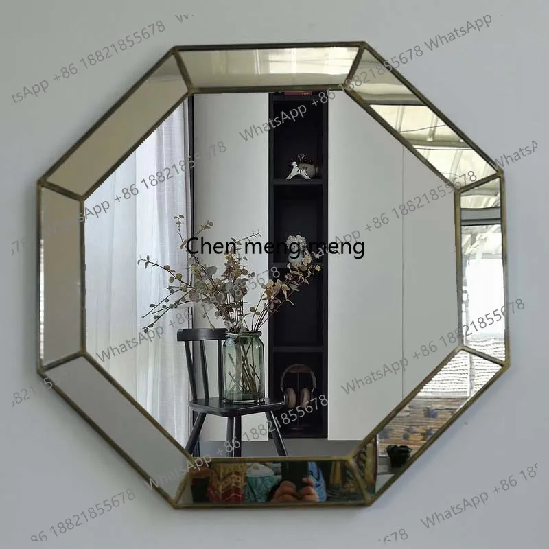 Mediterranean wall decoration porch sunglasses bathroom makeup mirror full body mirror