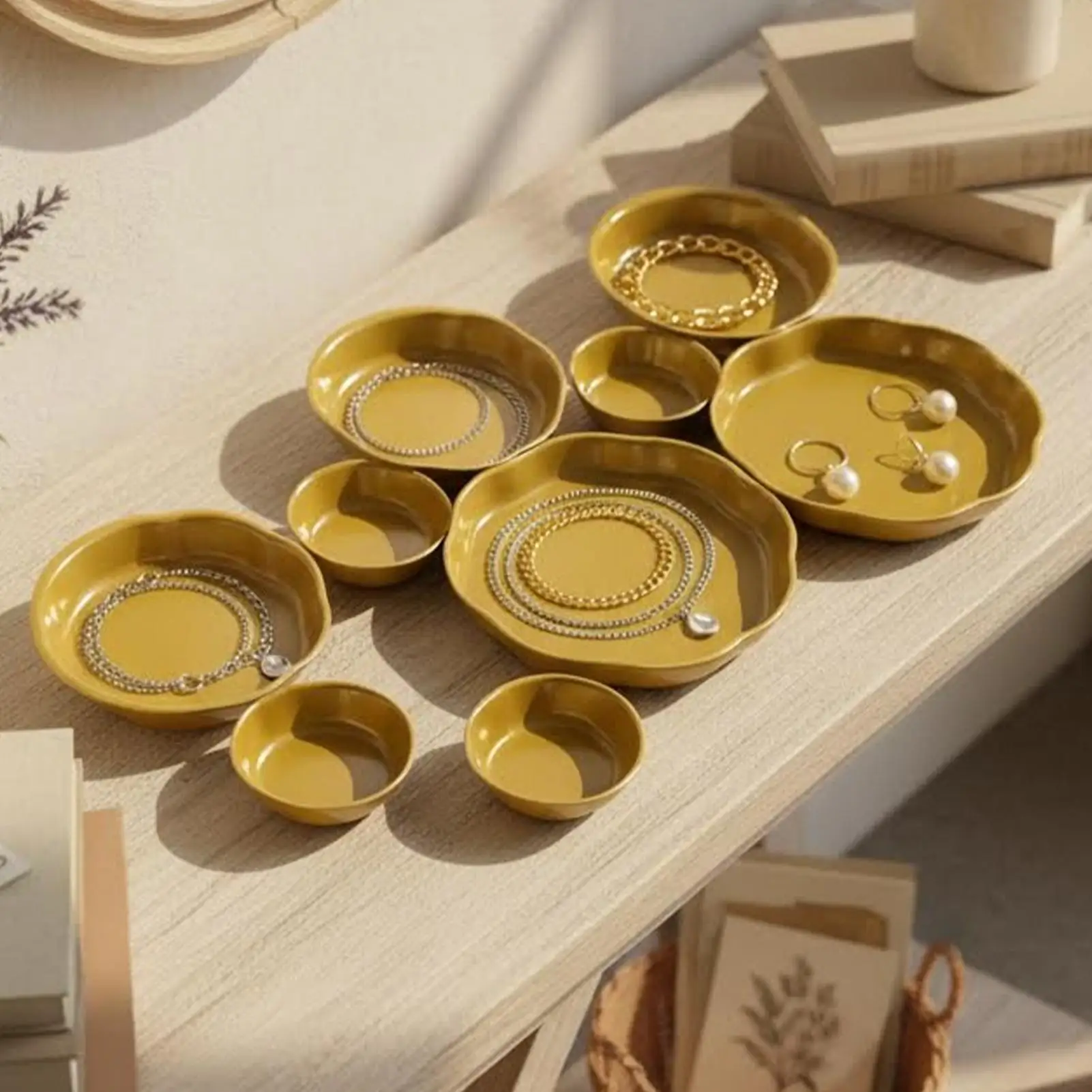 

9-Grid Plate Decorative Dessert Plate 9pcs Cluster Serving Bowls Multi Bowl Platter With Compartments For Fruit Candy Meals