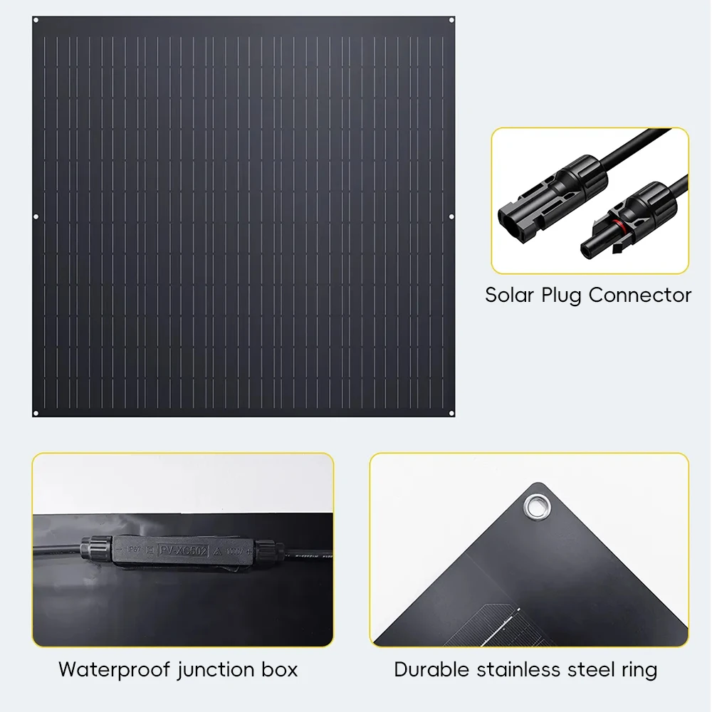Portable Solar System Balcony 400W 600W 1000W 2000W Flexible