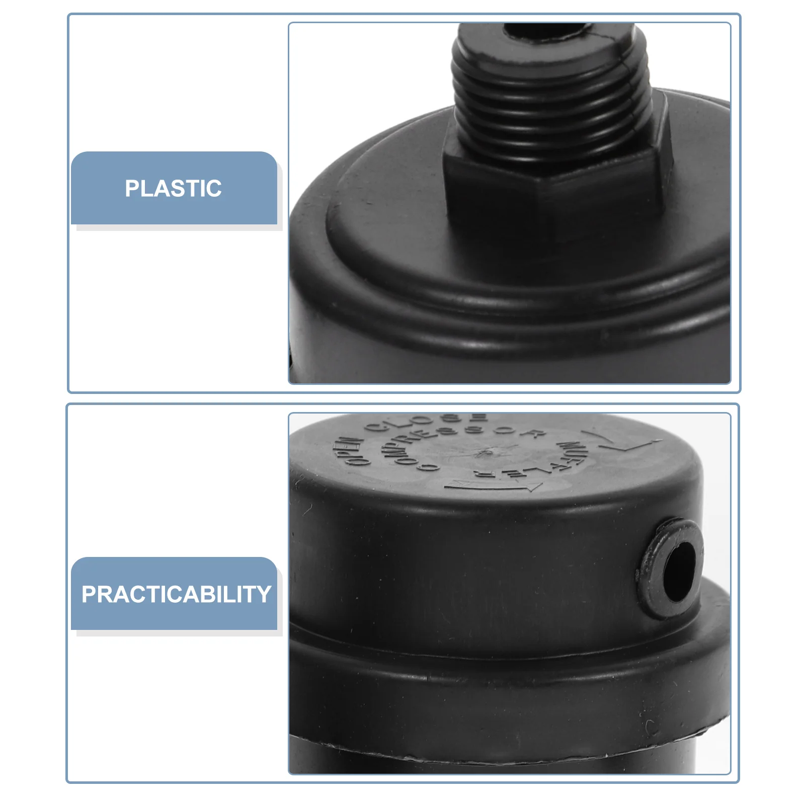 

4Pcs Air Compressor Intake Filter Fine Craftsmanship Dust Blocking Repair Accessory Air Compressor Filter