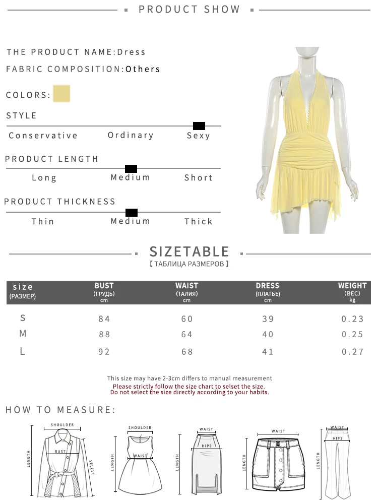 Sisterlinda Neckholder-Spitzenkleid für Damen, Bandage, tiefer V-Ausschnitt, rückenfrei, ärmellos, Falten, unregelmäßiger Saum, modisch, Streetwear, Sommer, figurbetont – Detail 1