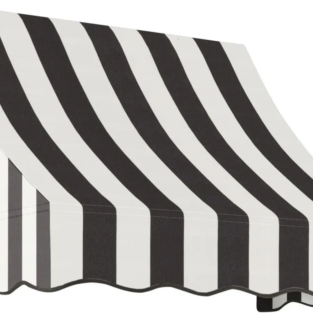 

Тент с изогнутым наклоном Nantucket длиной 3 фута в черно-белую полоску