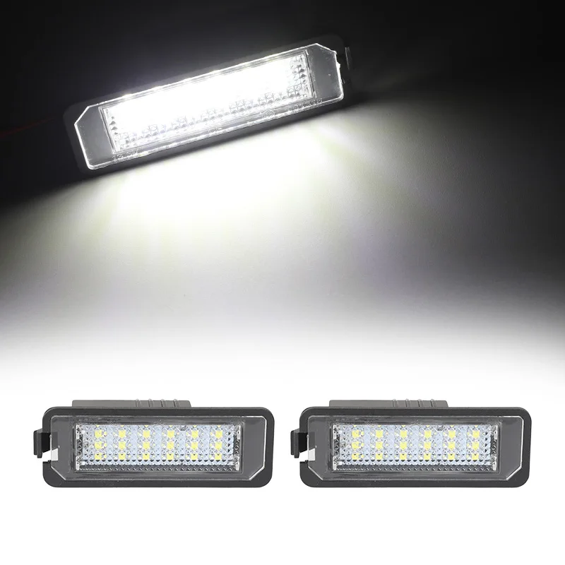 2X18SMD LED License Plate Light For VW Golf 6 VI 5 V GTI MK4 MK5 MK6 Eos Lupo Scirocco Seat Leon Altea OEM Replacement Bulb