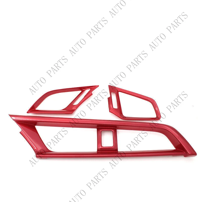 A+ For Honda Civic 10th 2016-2021 Bright Red Central Console Air Outlet Vent Trim