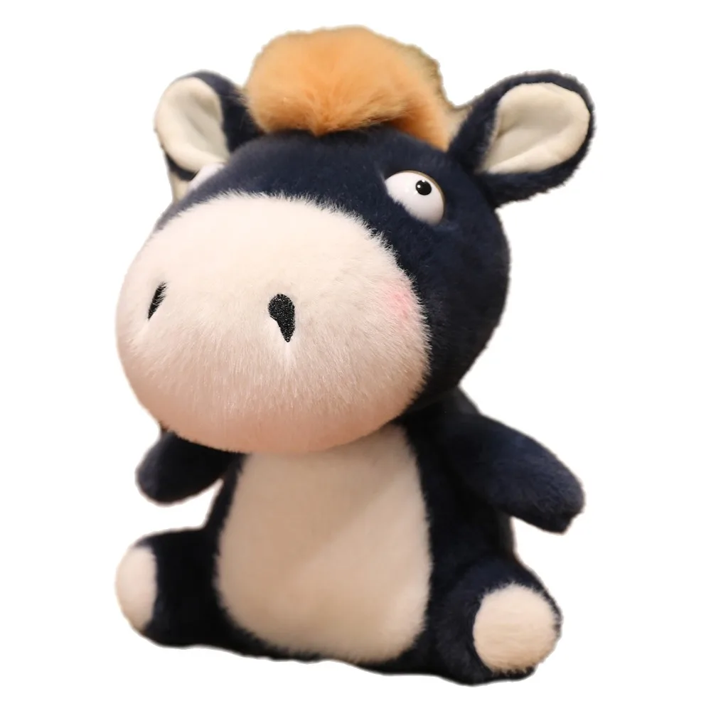 

Good Luck 18/25cm Pony Soft Fluffy Stuffed Animal Toys Cotton Filled Chinese Style Mascot Dolls Birthday Gift