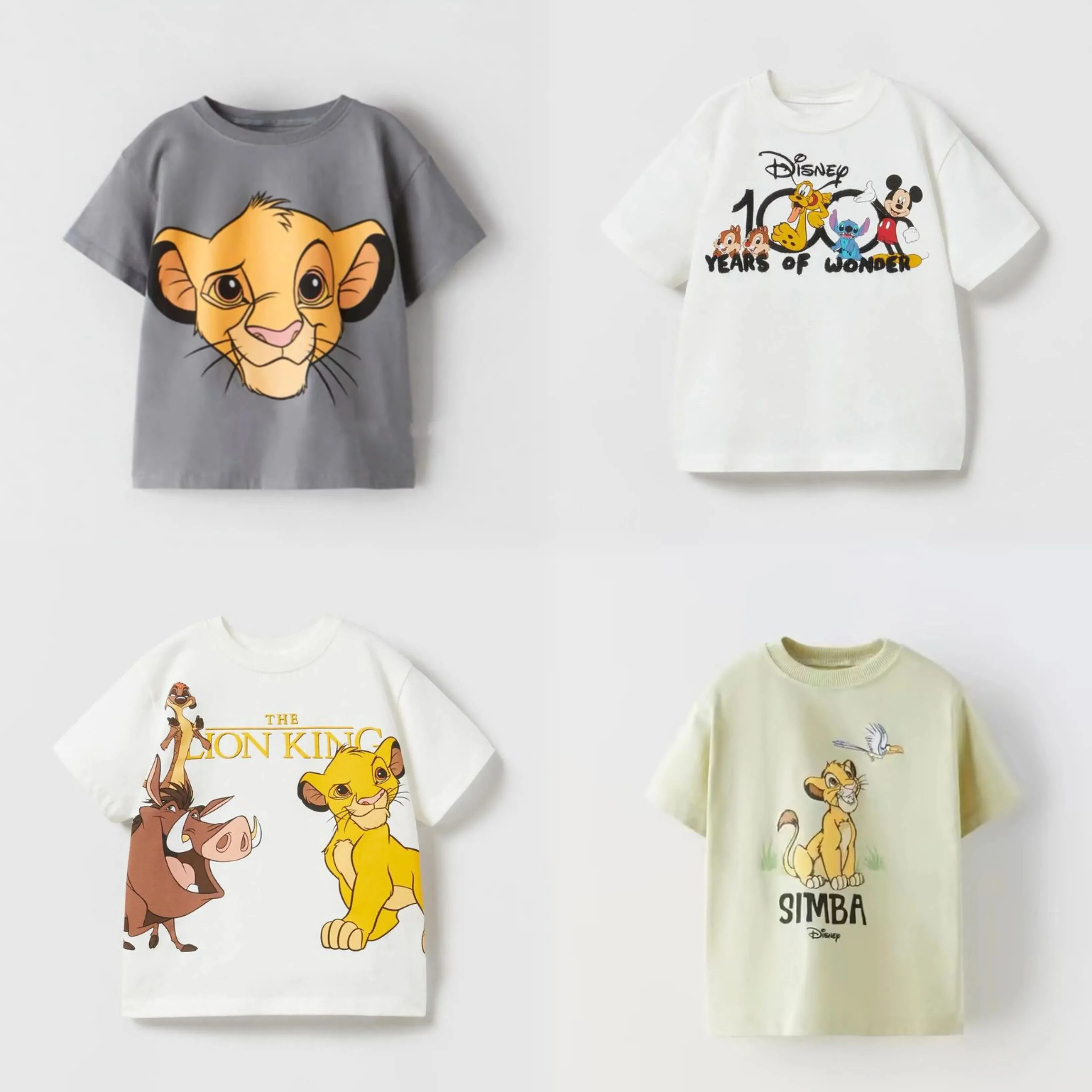 Disney Summer Clothing Short Sleeve TShirt New Cartoon Print Tops Kid Fashion Casual Simple Base Shirt 2024 Children Costume