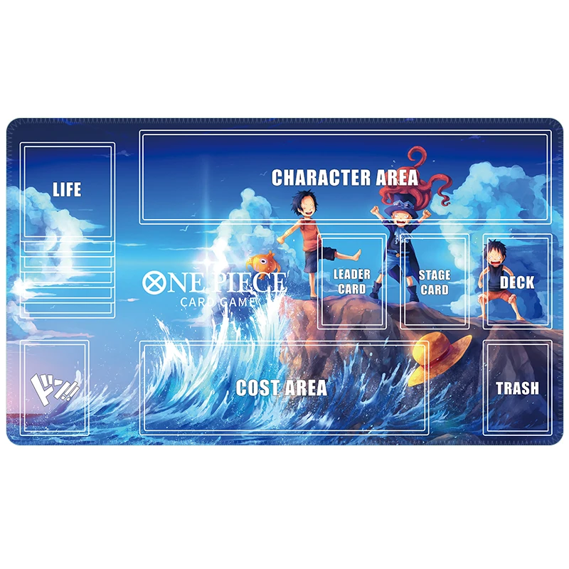 One Piece OPCG Luffy Karten-Spielmatte OPCG Zoro Einzelspieler-Brettspiel Karten-Kampfmatte Geschenk-Spielzeug