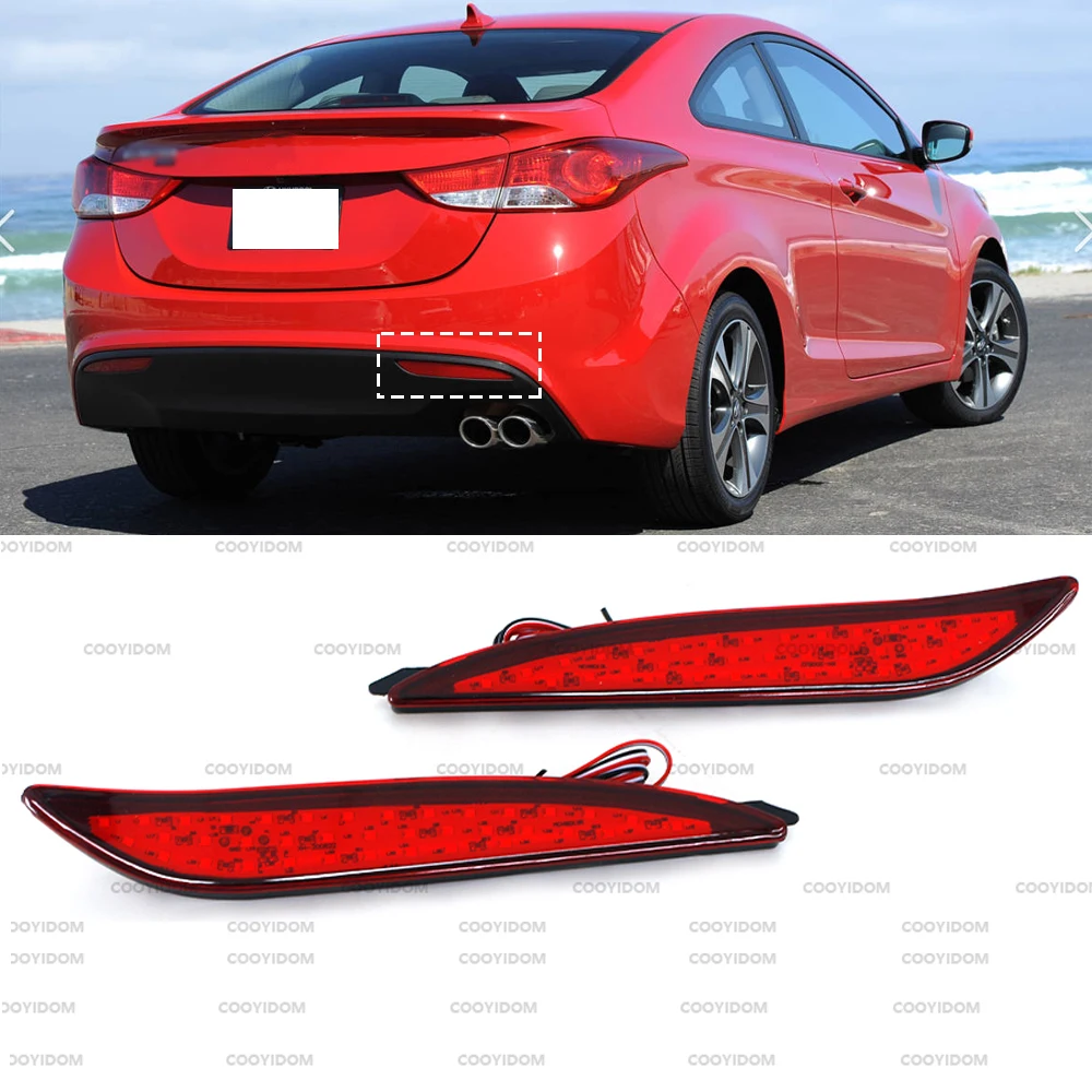 

Car Led Rear Bumper Reflector Tail Light Taillight Braking Daytime Running Light For Hyundai Elantra 2012 2013 Signal Light