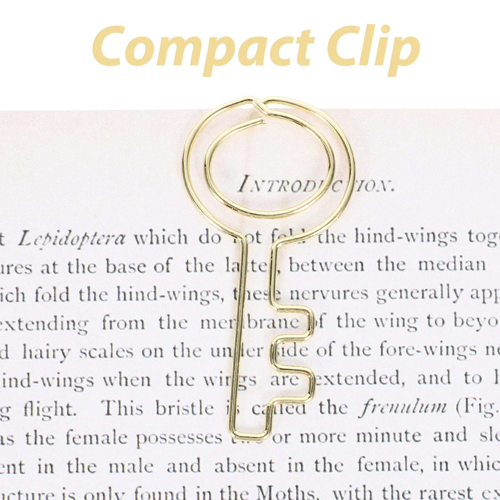 

30pcs Metal Paper Key Shape Cute Office Accessories Document Clips For Files Photos Letters Practical Plating Clips