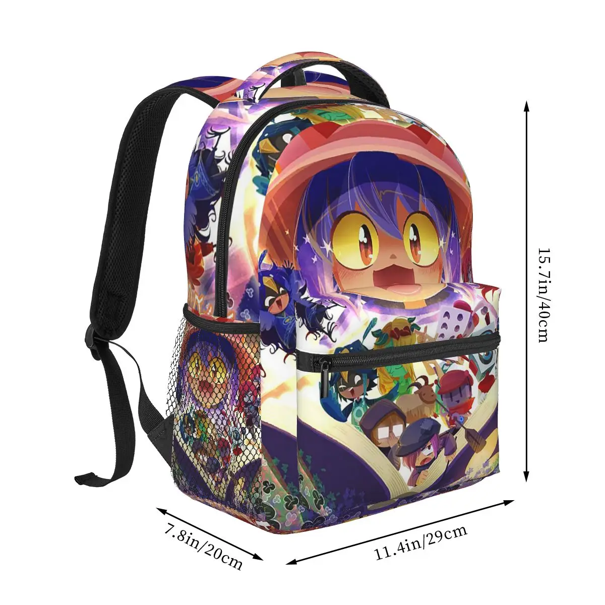 Cat Eyes Oneshot Niko Video Game Backpack Hot Sale Daypack Large Capacity Kids BookBag School Bag Shoulder Bags for Men Women