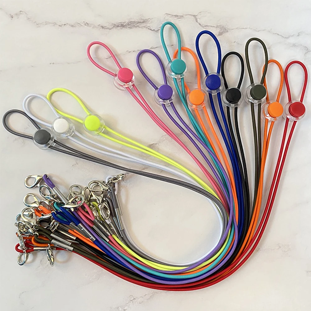 Straps Mask Rope Double Buckle Fashion Convenient Pu Leather Adjustable Rope Face Mask Necklace Glasses Rope Mask Holder Chain