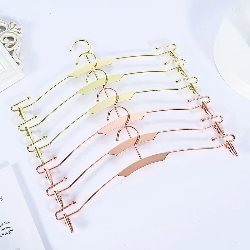 10PCS Metal Underwear Hangers Non-slip Inner Bra Socks Panties Clips Drying Clothes Rack Lingeries Custom Display Organizador