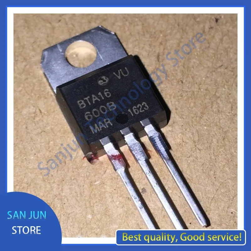10pcs In-line BTA16-600B TO-220 16A/600V triac, thyristor, brand new original