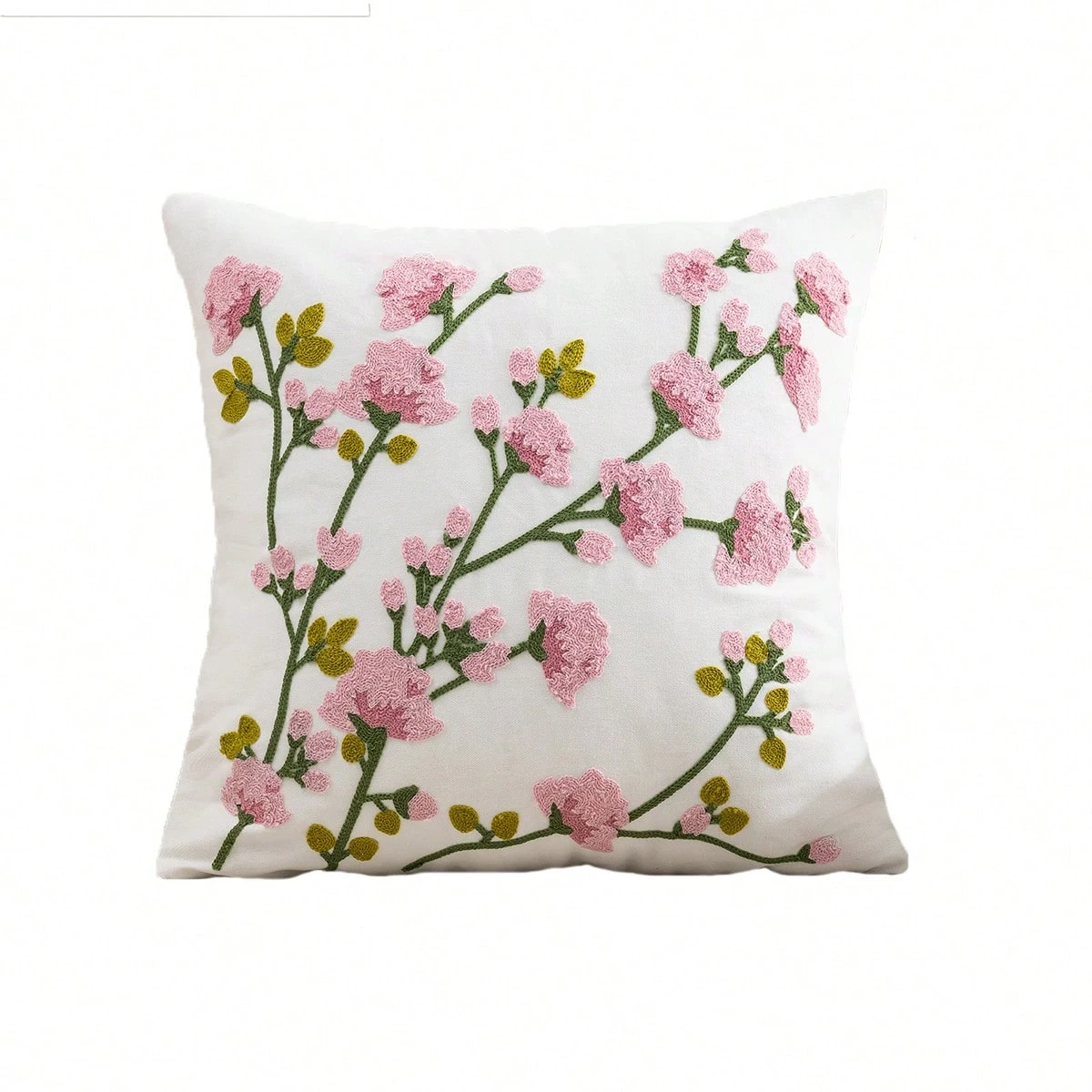 1pc Spring Cherry Blossom Decorative Cushion Cover, 2D Print Polyester Pillow Case for Sofa Bed Car Office Home Decoration view 4