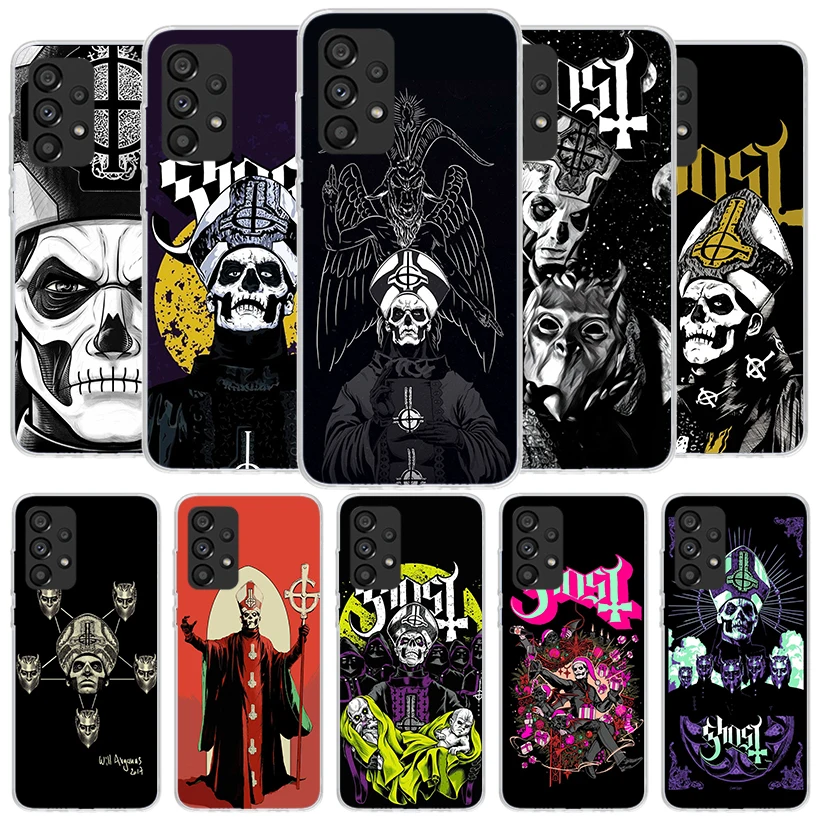 Ghost Papa Emeritus Phone Case For Samsung A15 A25 A35 A55 A14 A24 A34 A54 A13 A23 A33 A53 A12 A52 A32 A22 A42 A05S A04S A03S A0