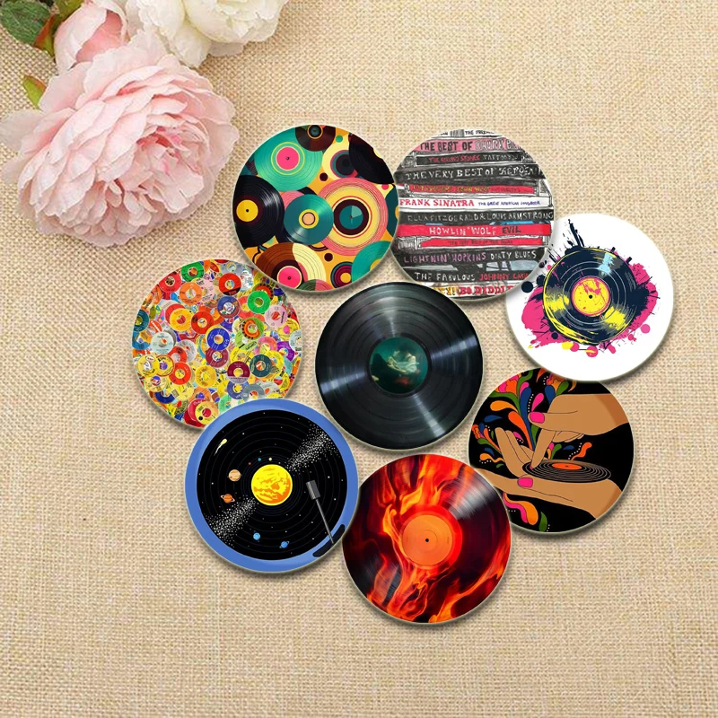 32/44/58mm High Quality Pop Music Album Badge Album Vinyl Record Brooches Fashion Creative Handmade Gift Accessory Enamel Pins