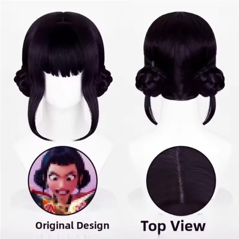 2025 criança anime kpop caçadores de demônios perucas cosplay para rumi mira zoey wigcap natal halloween cosplay trajes perucas presentes do feriado