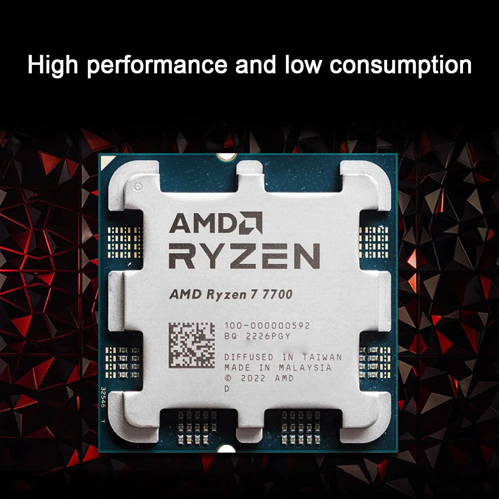 AMD Ryzen 7 7700 R7 7700 CPU 8-Core 16-Thread 5.3 جيجا هرتز معالج سطح المكتب غير مقفول AM5 وحدة المعالجة المركزية للألعاب بدون حزمة