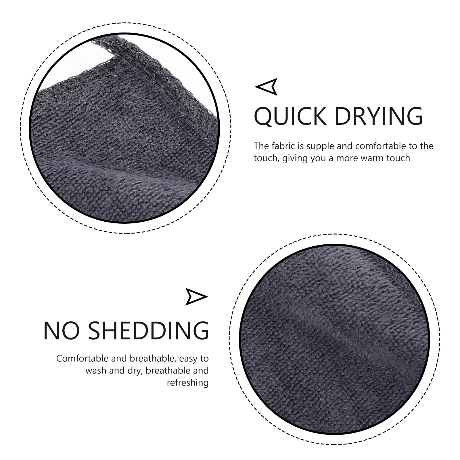 

10Pcs Absorbent Kitchen Towels Multi-Use Dry Kitchen Cleaning Bathroom Hand Towels Supple Breathable Washing Cloths