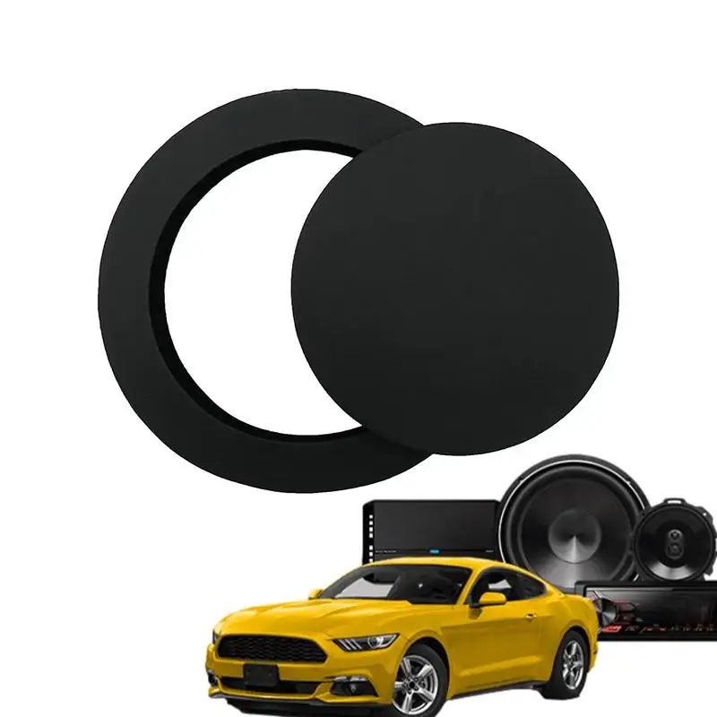 Car Speaker Ring Auto Door Speaker Foam Bass Blocker Multi-Purpose Speaker Enhancer System For Trucks SUVs And Mini Cars