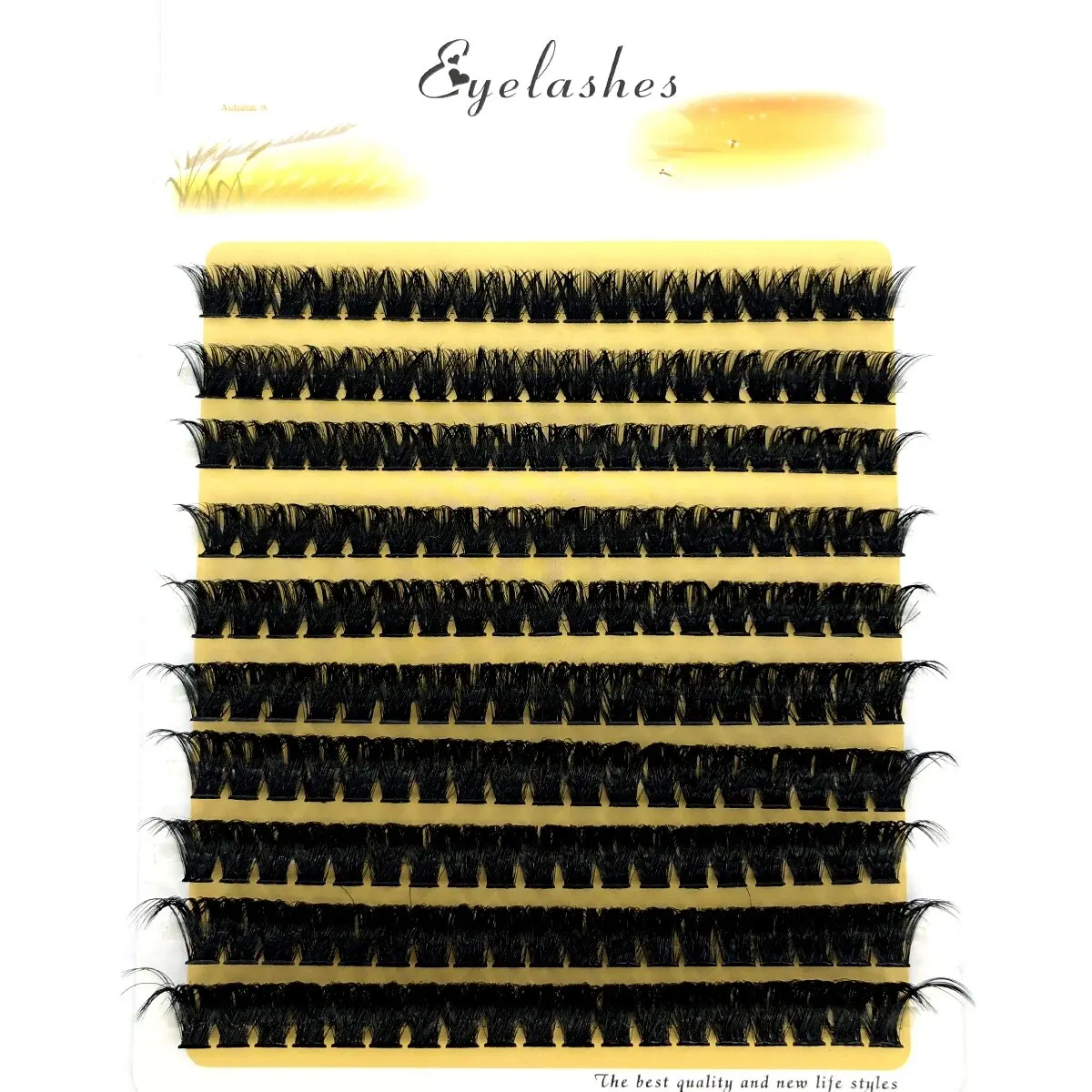 Cils individuels en vison doux et naturels, 200 grappes, 10D, 20D, 30D, 40D, 60D, 80D, 3D, volume préfabriqué russe