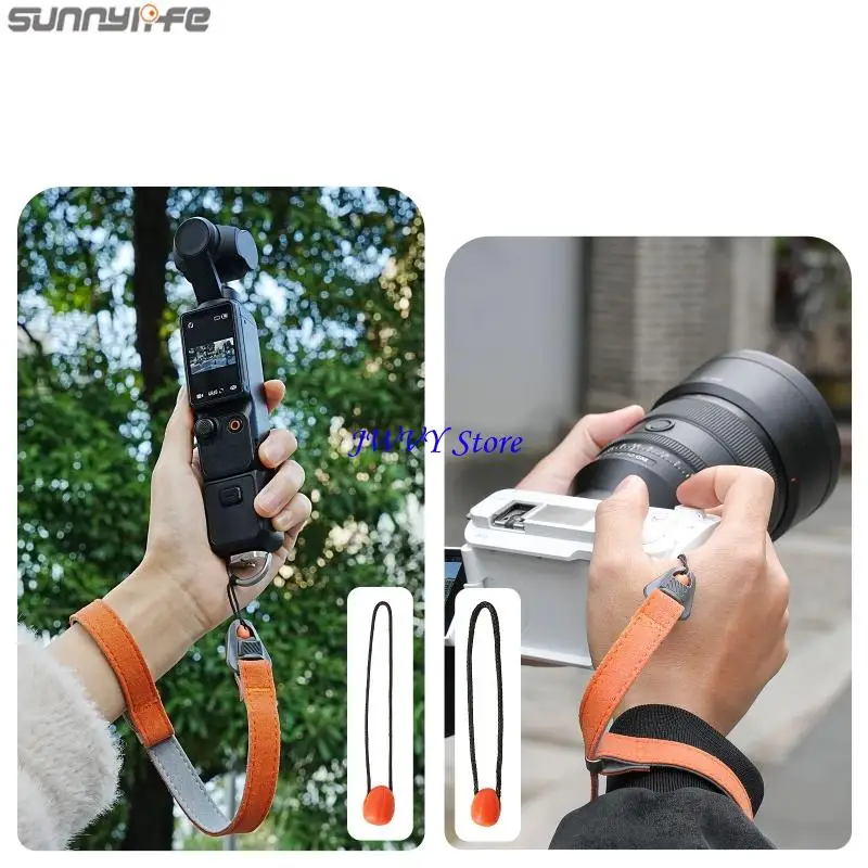 573A Quick Detach Slip Resistant Camera Wrist Strap Belt Length Adjustment for DSLR