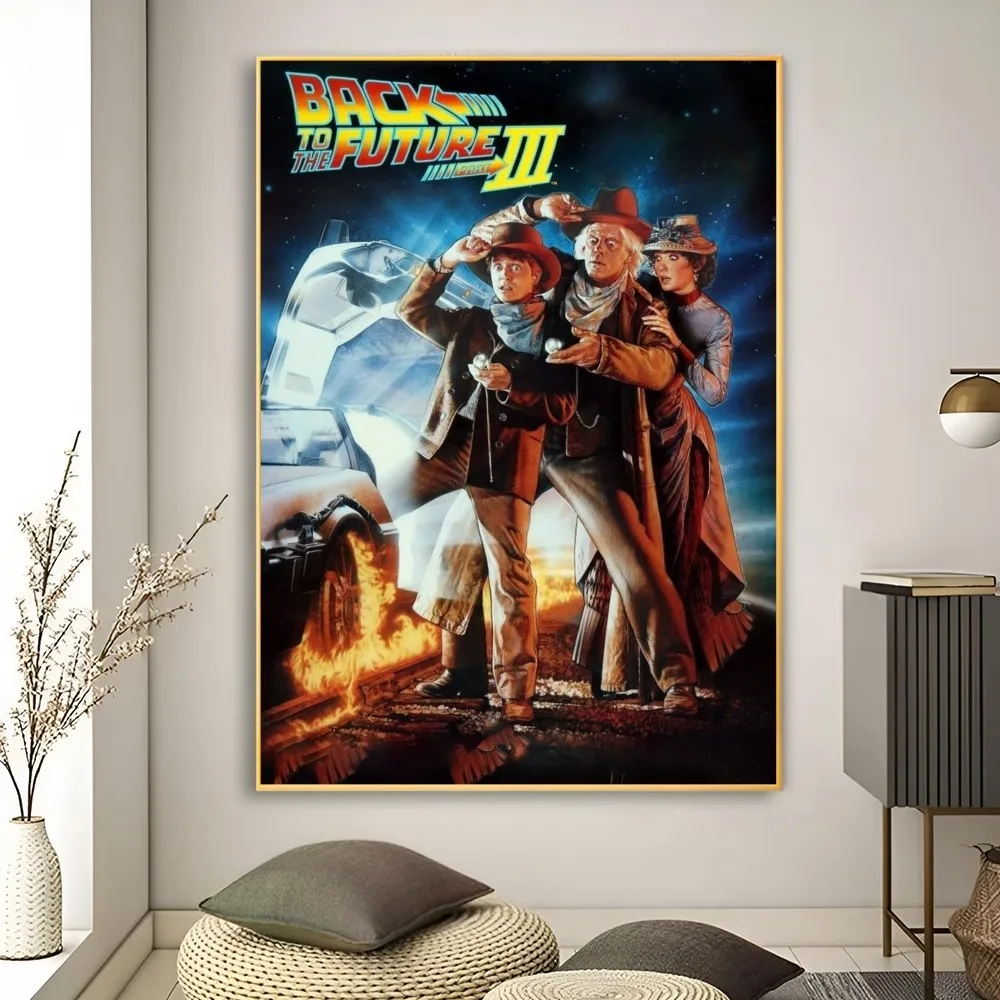 العودة إلى ملصق المستقبل ، الطباعة الفنية ، غرفة المعيشة في البار ، ديكور الأثاث ، 1 * #6