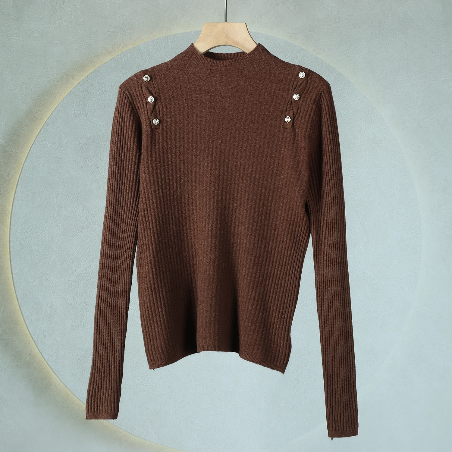 

Трикотаж Sli с высоким воротником, внутренняя одежда, топ, красивый модный осенне-зимний новый поступление, женский полиэстер для поездок на работу, Woo...