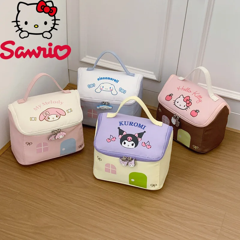 

Sanrio New Women's Makeup Bag Fashion High Quality Handheld Toilet Storage Bag Cartoon Lightweight Travel Supplies Storage Bag