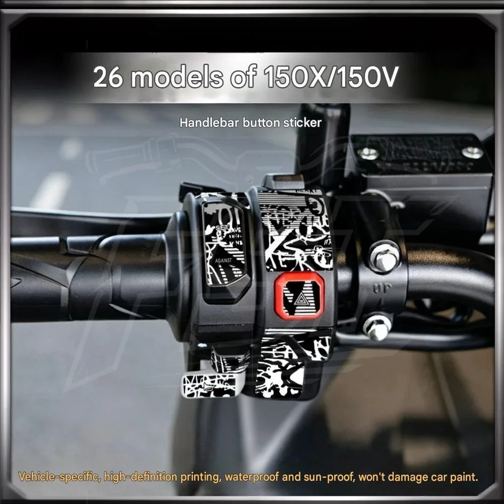 For Decorative button decals for 2026 Zontes 150X/125X/150V – protective, waterproof, and stylish modification stickers