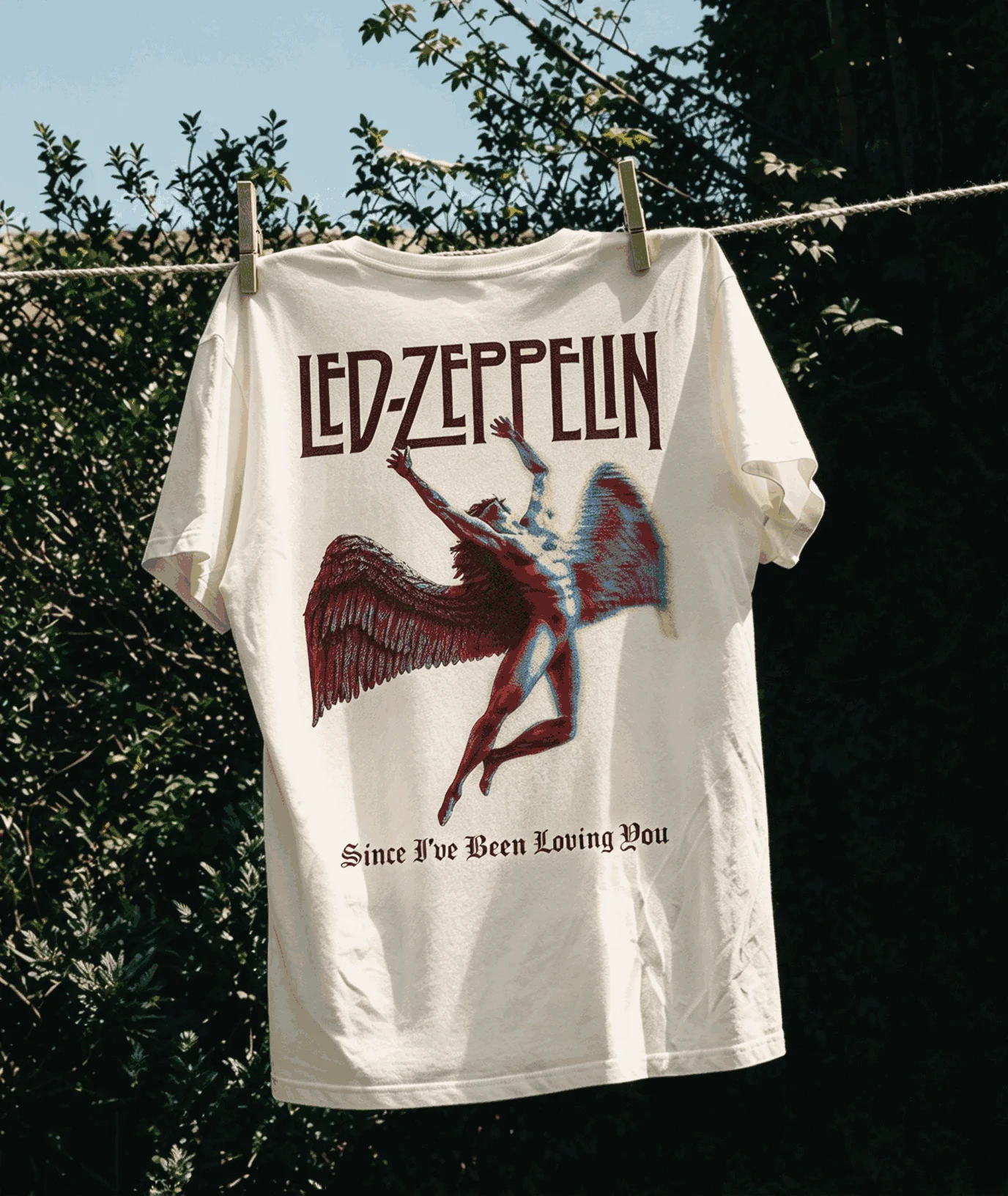 Led Zeppelin Summer New Cotton Retro Unisex Casual Fashion T-shirt High Street Oversized Unisex Trendy Vintage Loose Breathable