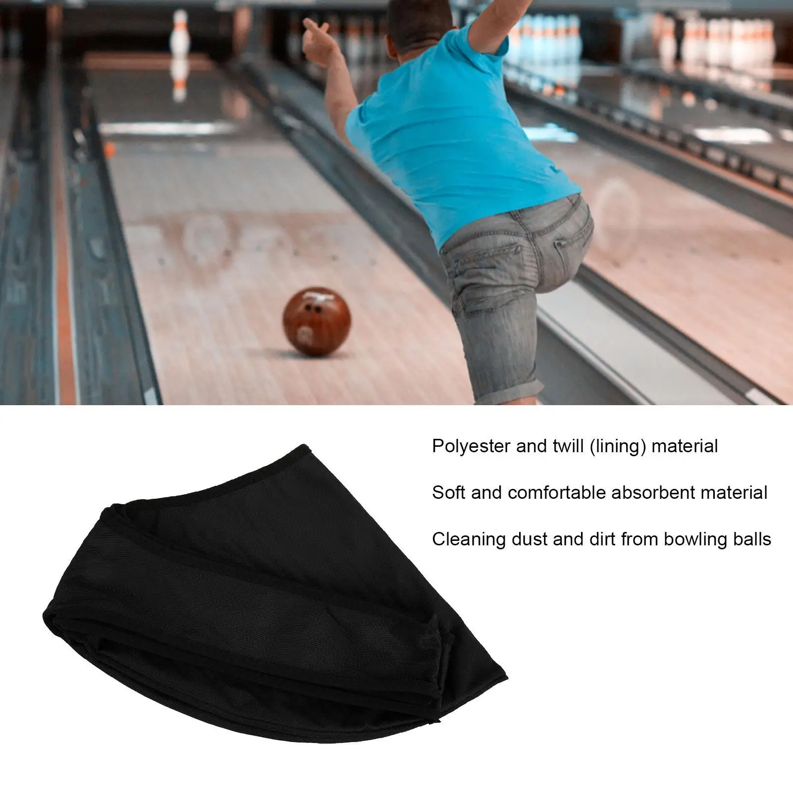 60cm Portable Bowling Seesaw Bag - Durable Polyester Sling for Bowling Ball Protection and Storage