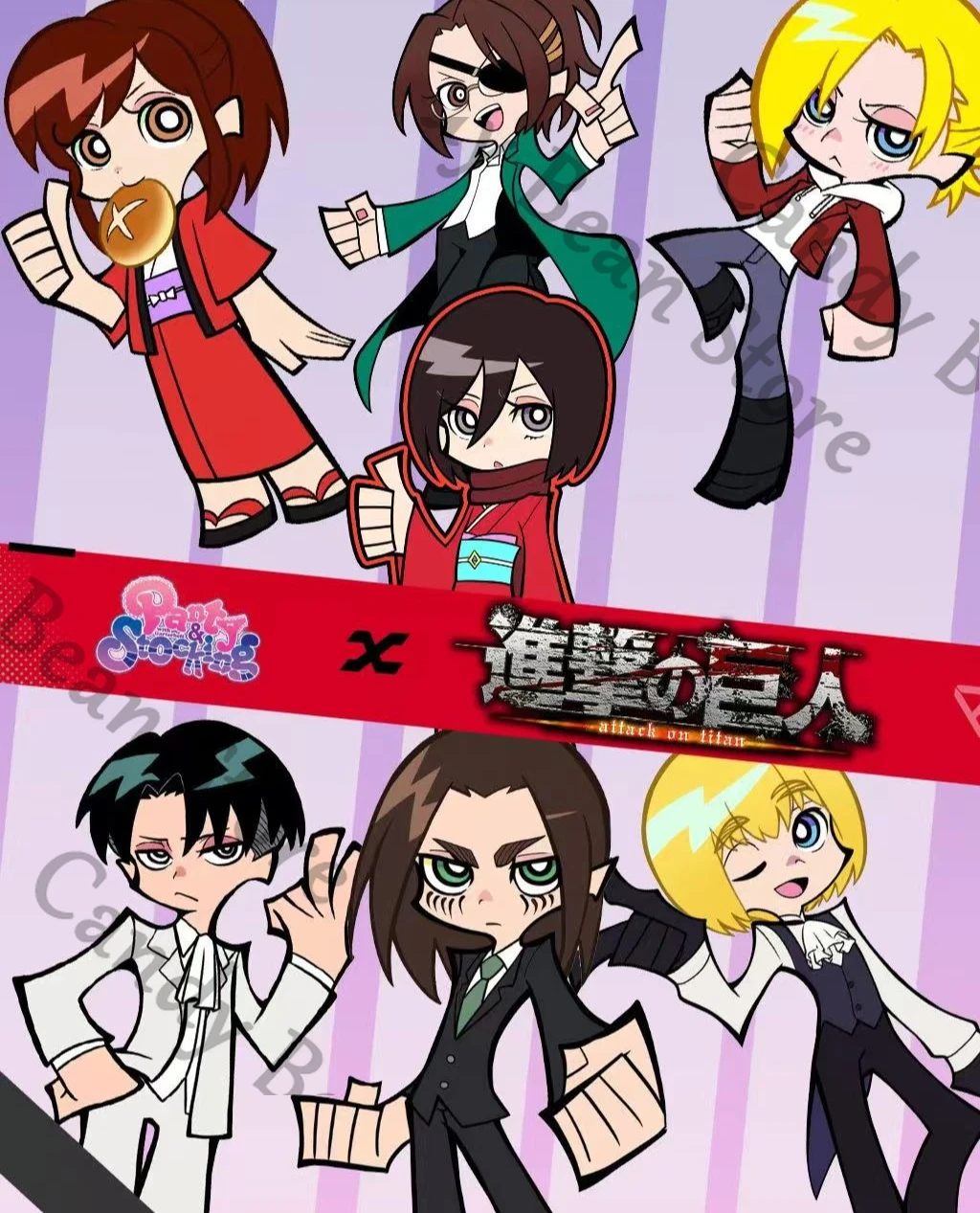 Anime ataque a los Titanes Levi Ackerman Hange Zoe Eren Jaeger Sasha Braus Cosplay acrílico señal de pie figura de dibujos animados soporte Navidad