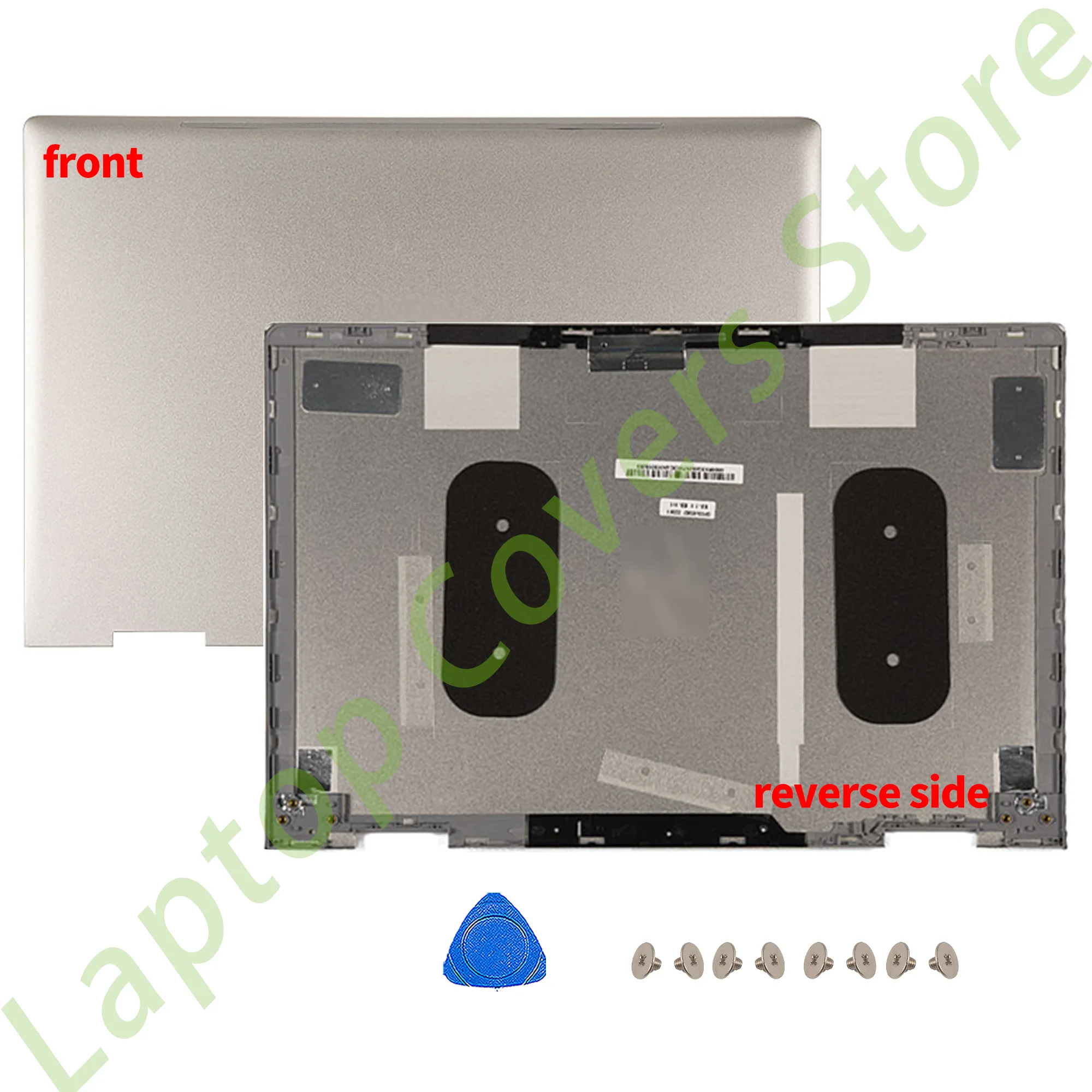 Laptop Cover For ENVY X360 15-BP 15M-BP/BQ TPN-W127 LCD Back Cover Front Bezel Bottom Hinges Hingcover Replace Silver 15.6 in