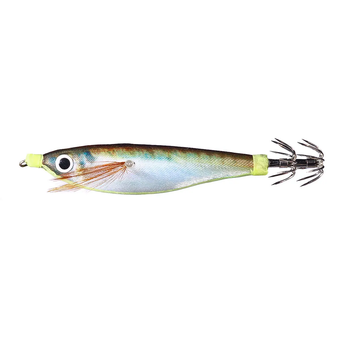 10 g Tintenfisch-Jig-Haken, leuchtendes Holz, Garnelen, harter Köder, doppellagige Haken, Tintenfisch-Köder, künstlich, zum Angeln, Süßwasser, Salzwasser – Detail 11