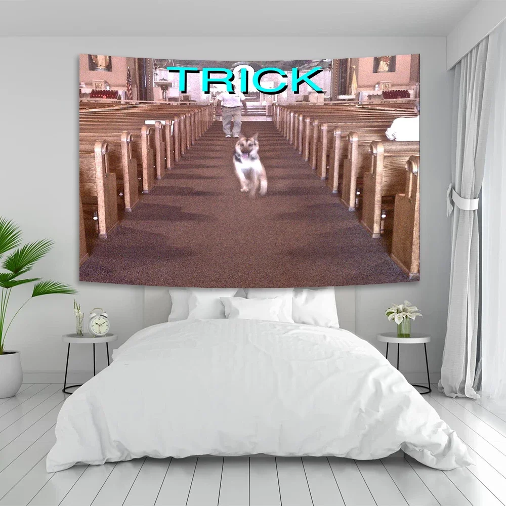 Alex G Trick-tapiz de portada de álbum, carteles artísticos de pared, tapices decorativos estéticos para dormitorio, tapiz de tela de macramé, decoración de habitación