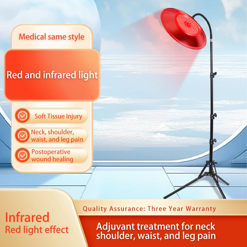 Dispositivo de terapia de luz vermelha com suporte ajustável dispositivo de luz infravermelha para alívio da dor corporal rejuvenescimento da pele máquina de perda de peso