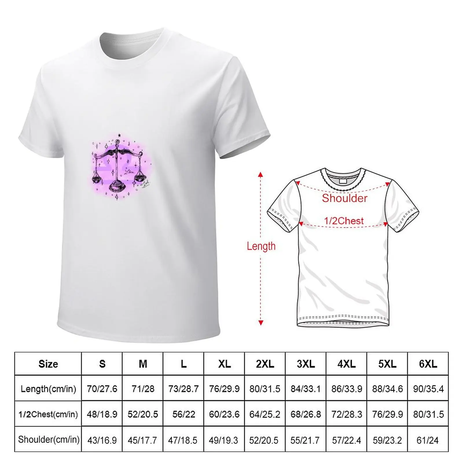 Libra T-shirt blanks cute clothes men clothing