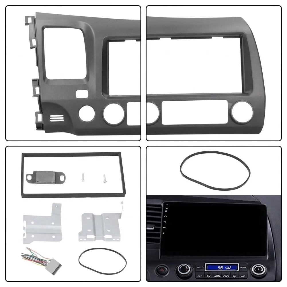 ABS Plastic Car Frame Installation Frame As Shown In The Figure 2Din Installation Kit High Universality Fitment