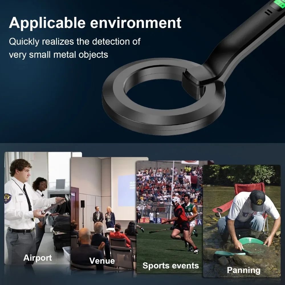 Handheld Metal Detector with Alarm Coil for Gold And Silver Treasure Hunting Metal Detecting Tool