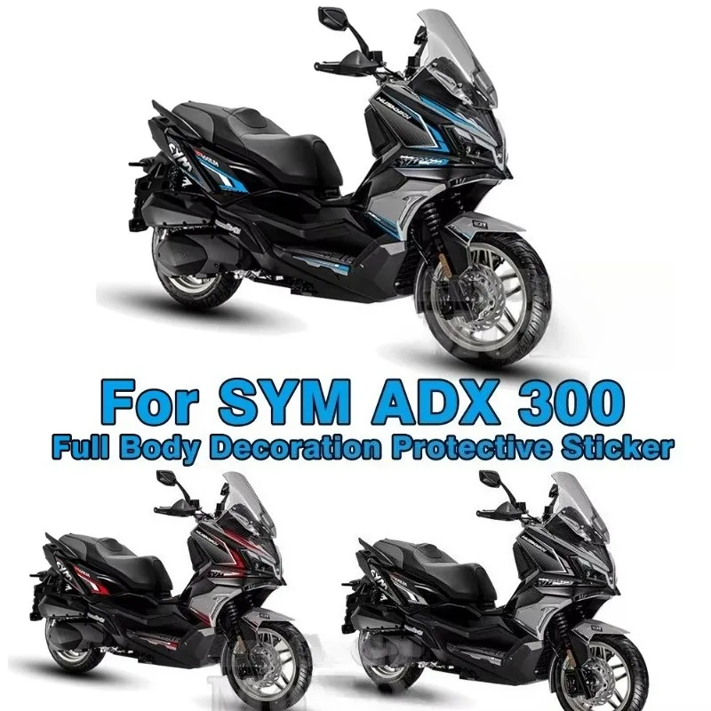 Motorcycle Waterproof Fairing Body Sticker Decorative Fuel Tank Pad Decals Kit Protector Wheels Stickers For SYM ADX 300 ADX300