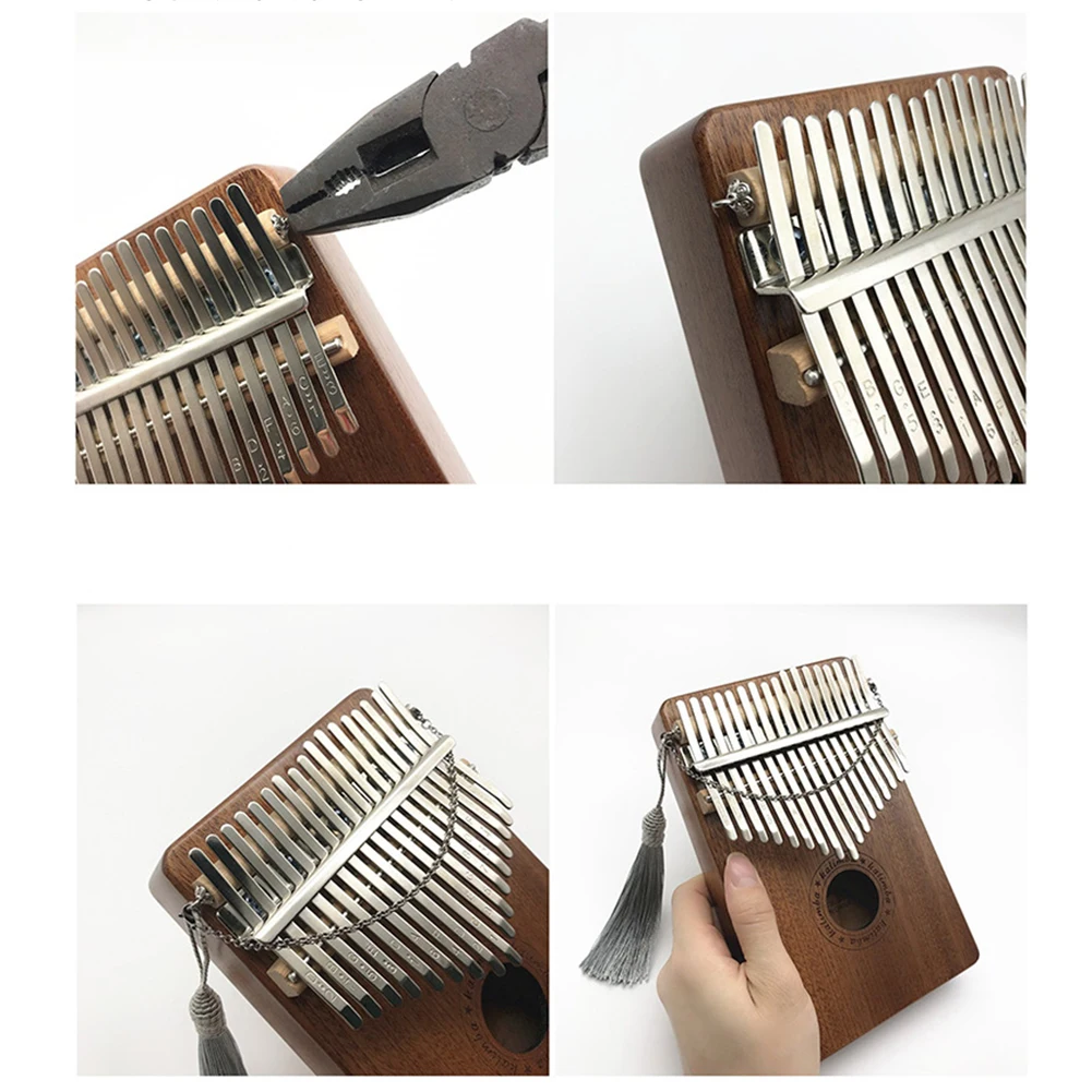 1PC Kalimba Tremolo Chain Alloy Sand Chain For Thumb Piano Sound Performance Improve Kalimba Musical Chain Instrument