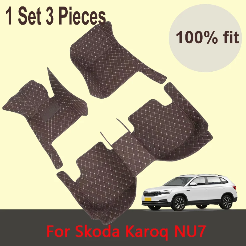 Car Floor Mats For Skoda Karoq NU7 2018~2023 Accessories 2018 2019 2020
