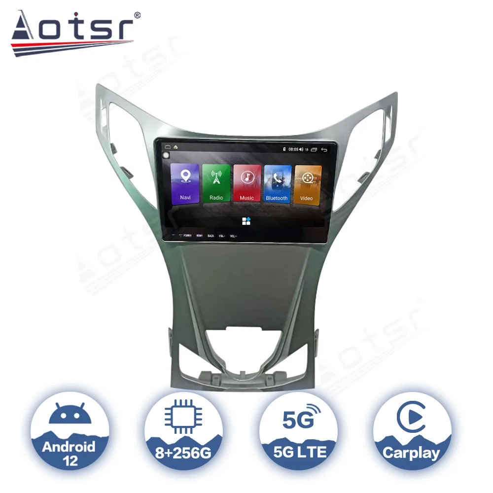 AOTSR Android 12 Car Player For HYUNDAI AZERA Grandeur HG I55 2011 2012 Auto Radio Stereo GPS Navigation IPS Carplay AutoRadio