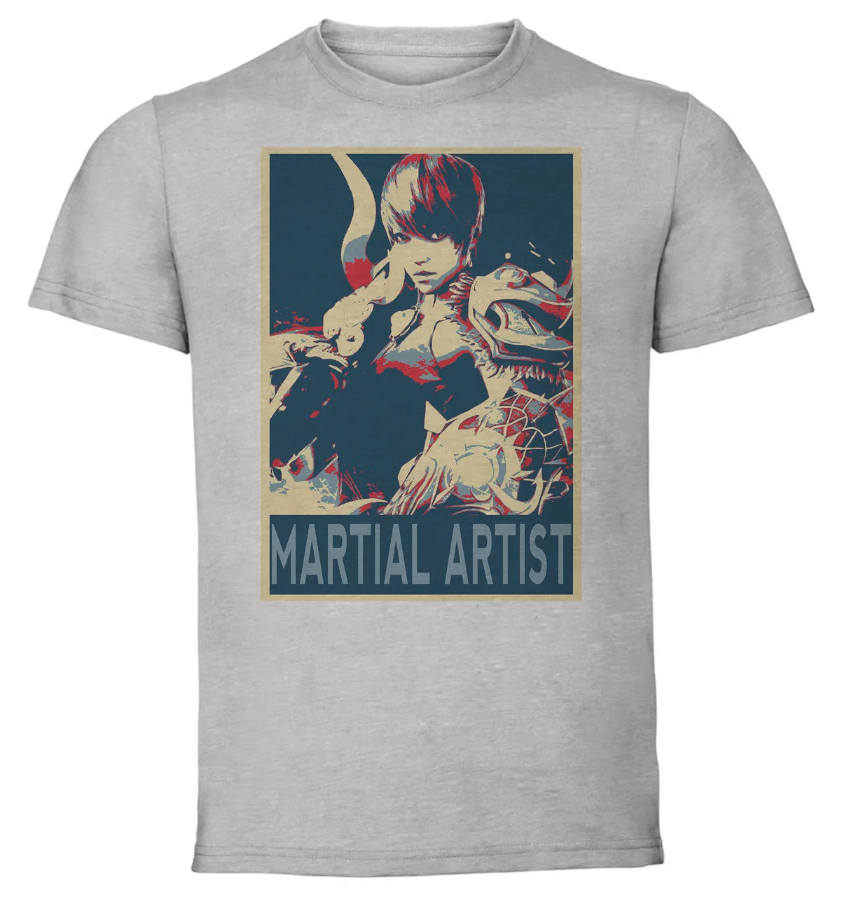 T-Shirt Unisex Grey Propaganda - Lost Ark - Martial Artist Class SA0992